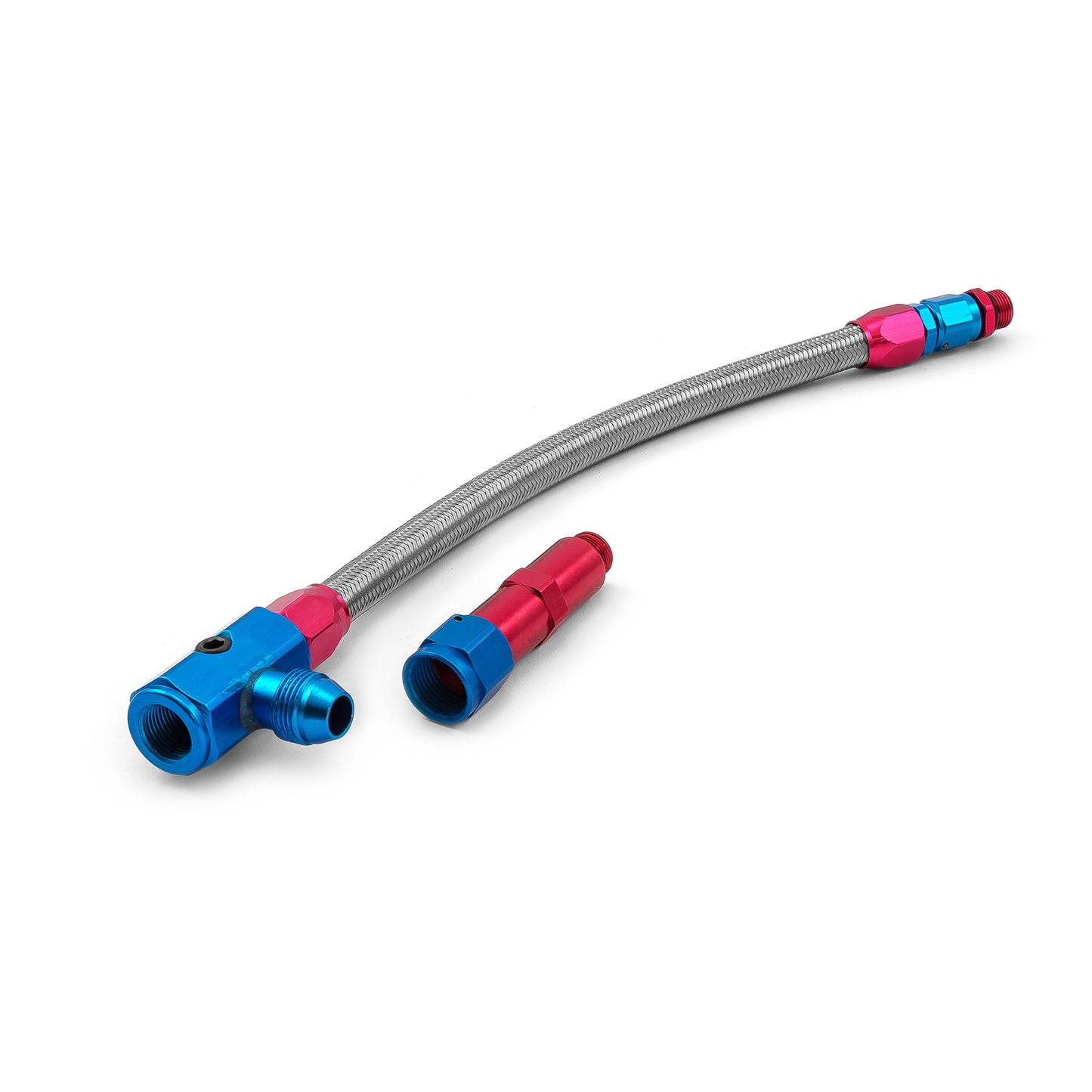 Braided Carburetor Fuel Inlet Line (Barry Grant/Demon)