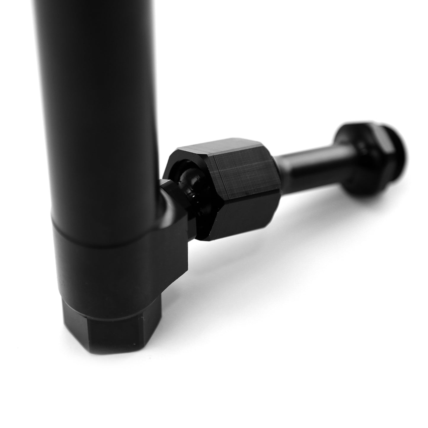 Entrada de combustible para carburador de aluminio 4150 ajustable, color negro (compatible con Holley BG S79)