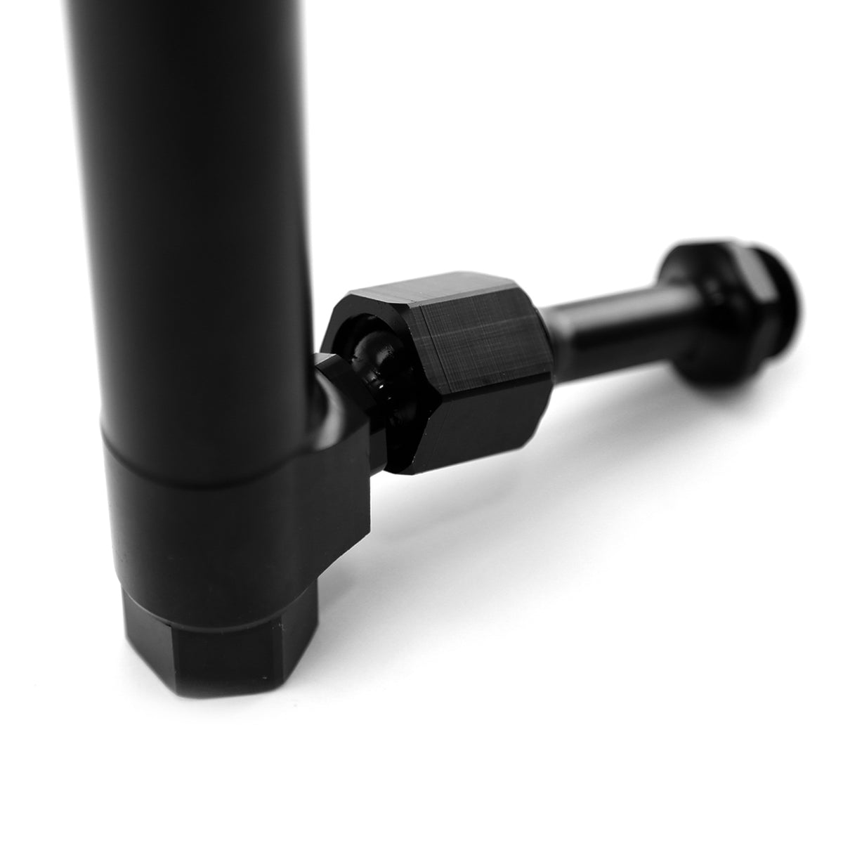Entrada de combustible para carburador de aluminio 4150 ajustable, color negro (compatible con Holley BG S79)