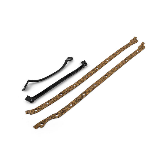 Junta de cárter de aceite de corcho para Chevy BBC 454 (1966-90, 2 piezas, Rms, 4 piezas)