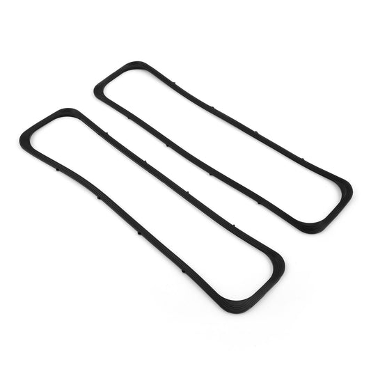 Chevy SBC 350 1986-97 Center Bolt Rubber Valve Cover Gasket Set - Black