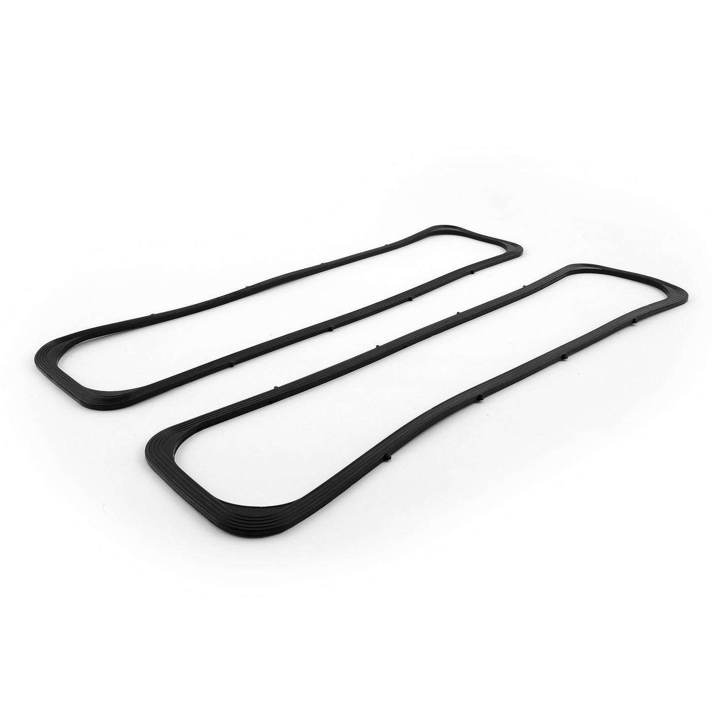 Juego de juntas de tapa de válvula de goma para perno central Chevy SBC 350 (1986-97) - Negro