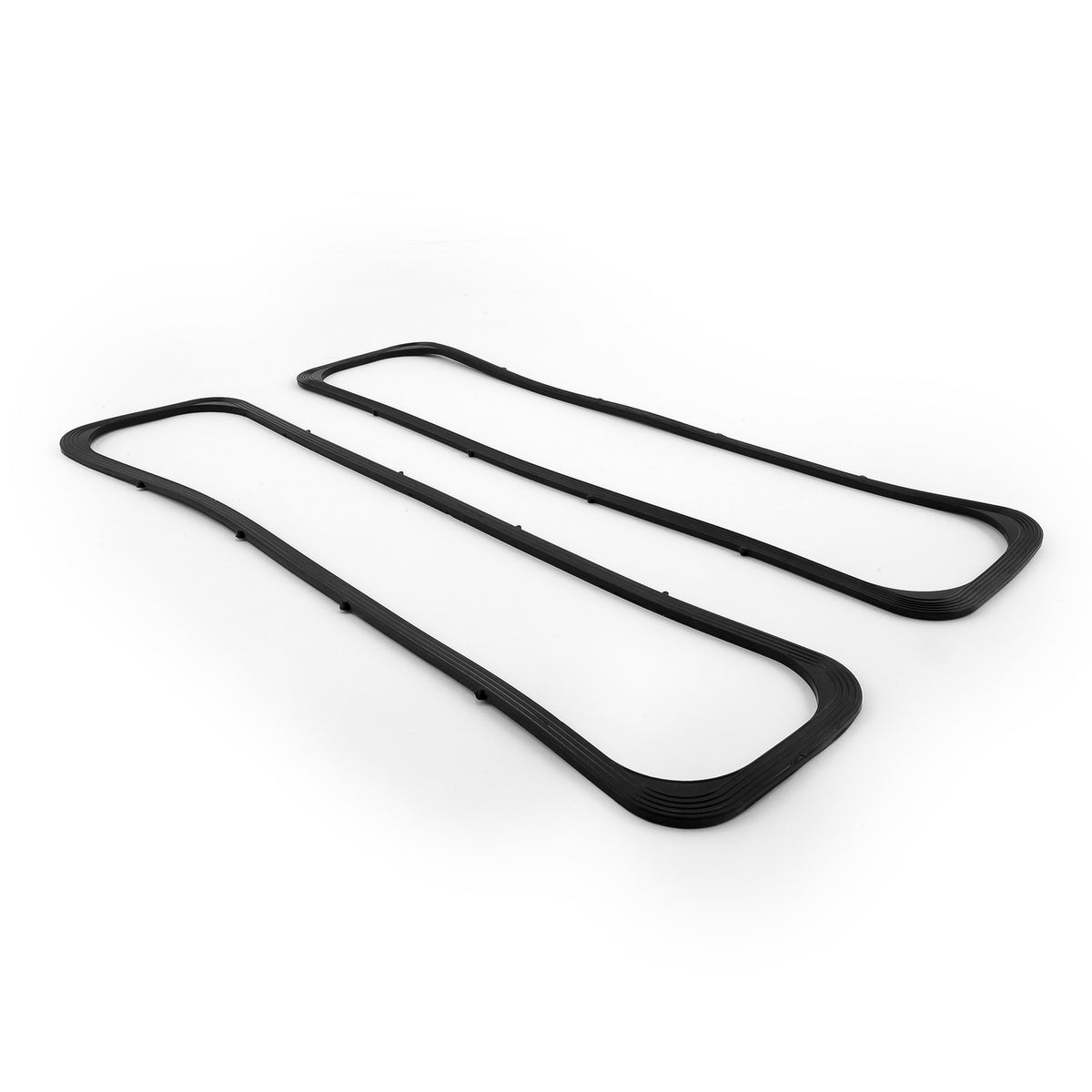 Chevy SBC 350 1986-97 Center Bolt Rubber Valve Cover Gasket Set - Black