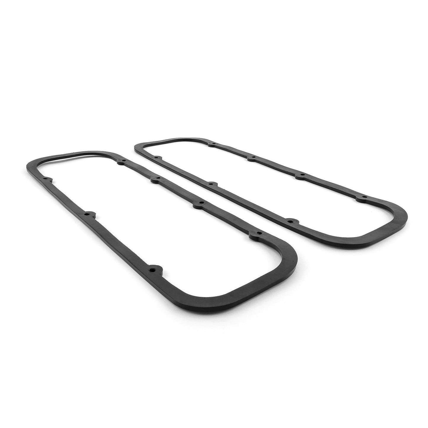 Chevy BBC 454 1966-00 3/16" Thick Rubber Steel Core Valve Cover Gasket Set Black