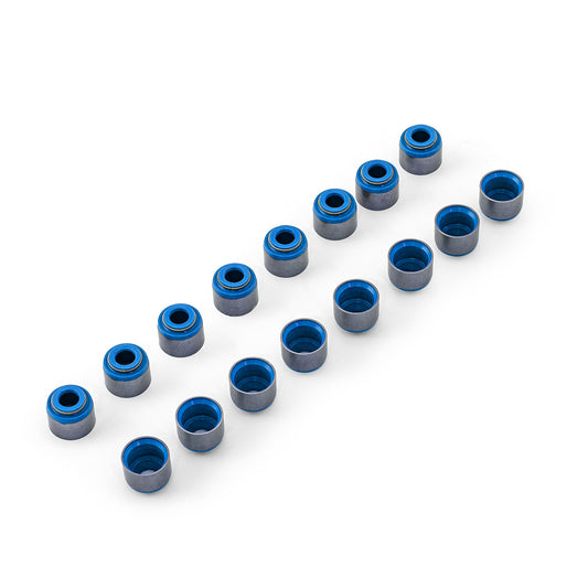 Sellos de vástago de válvula de acero y vitón de 3/8" (0,375" x 0,563" compatibles con Ford FE)