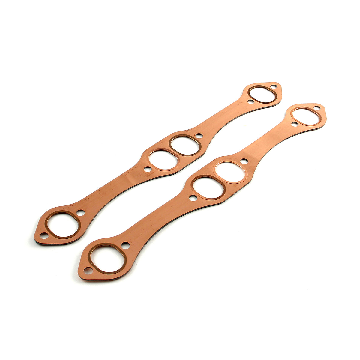 Chevy SBC 350 Oval Port Copper Exhaust Gasket Set