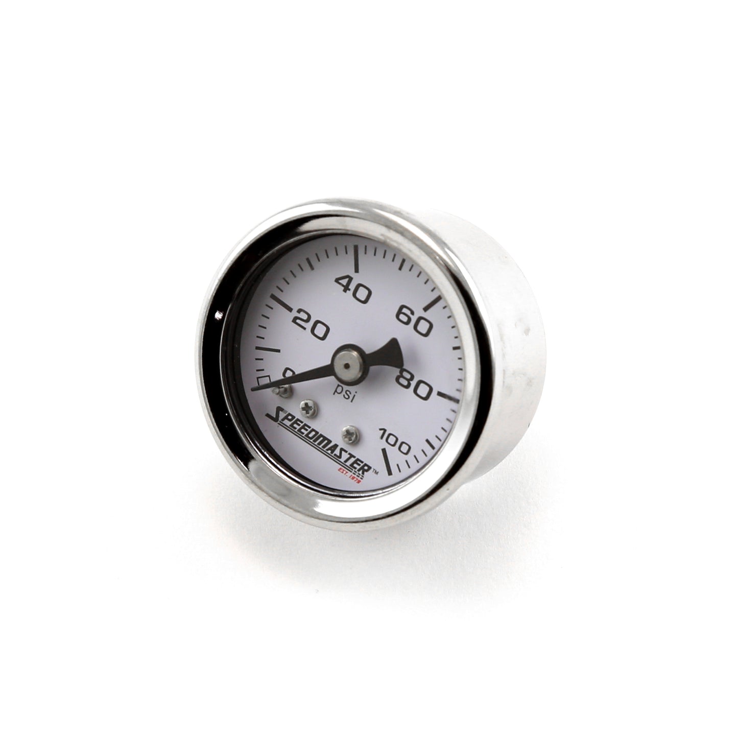 Manómetro de presión de combustible de 1-1/2" 0-100 psi (sin líquido)