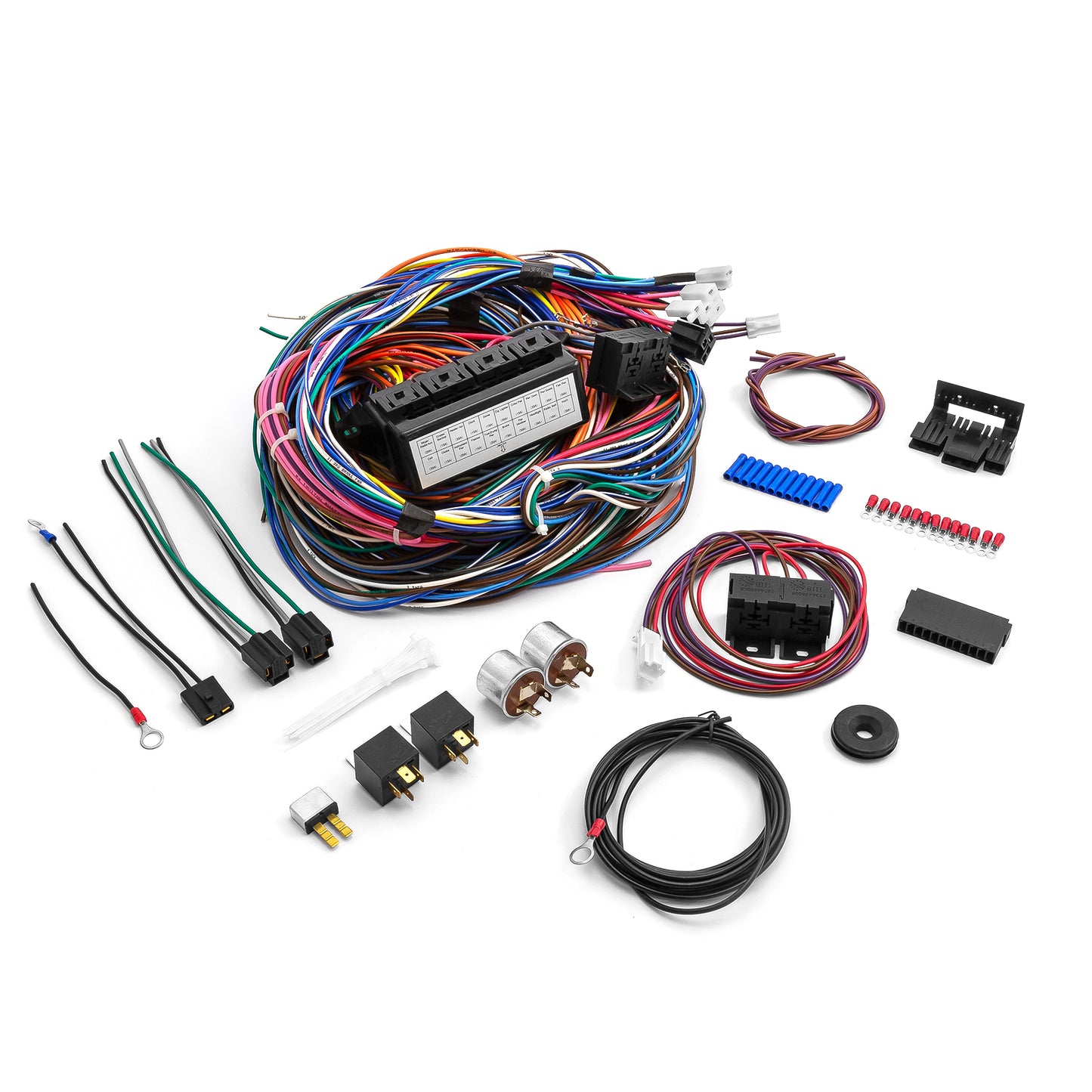 Kit de arnés de cableado universal de 20 circuitos para Street Rod, Hot Rod y Race Car
