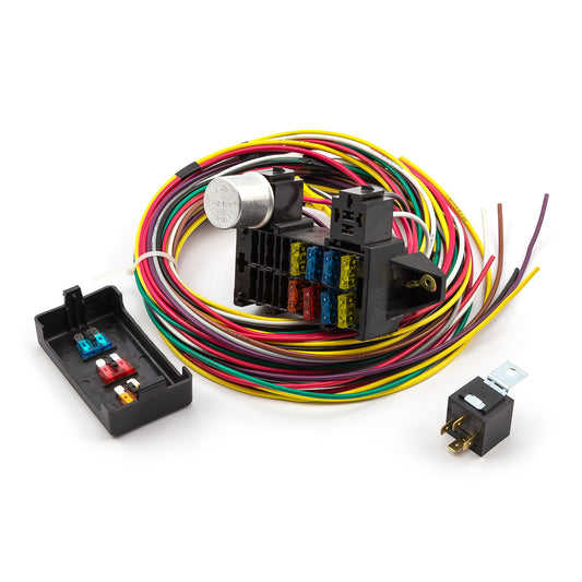 Kit de arnés de cableado universal de 8 circuitos para autos de carreras, hot rods y street rods