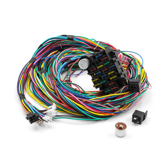 Universal 21 Circuit Wiring Harness Kit Street Rod Hot Rod Race Car