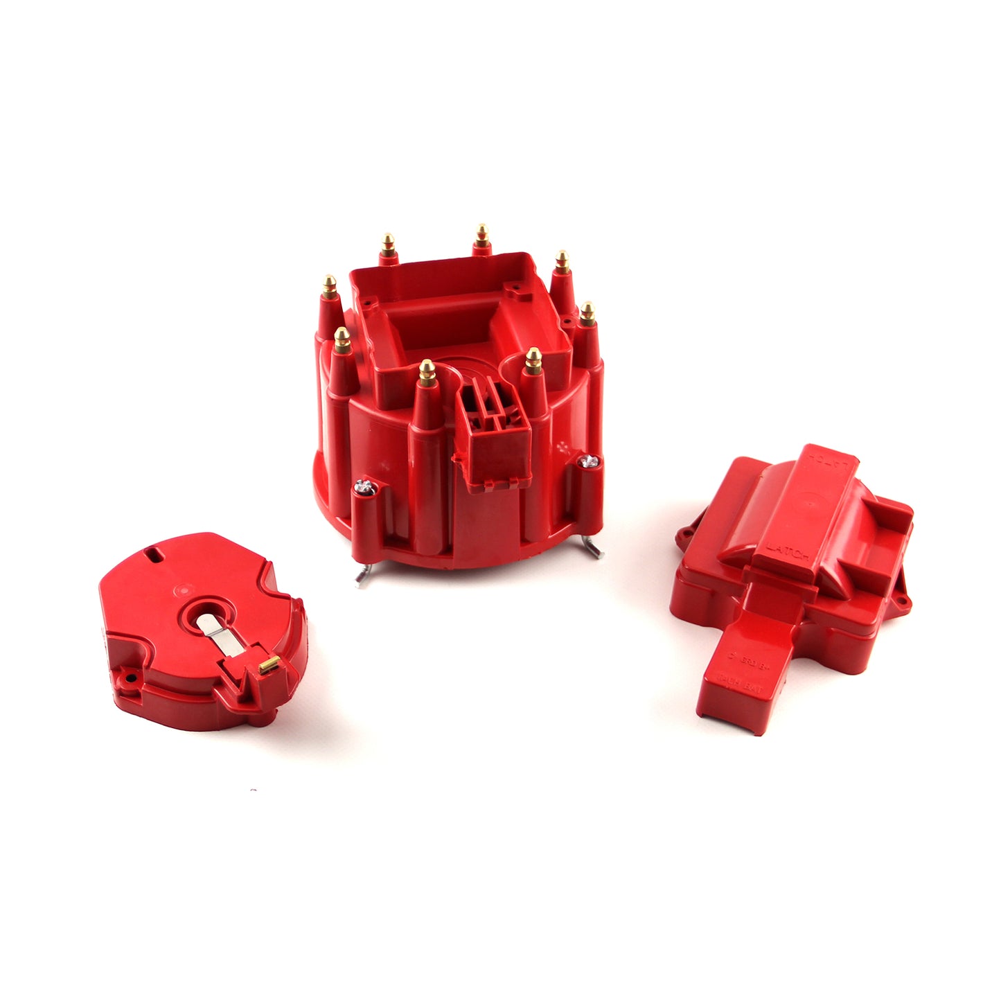 HEI Distributor Cap and Coil Cover - Red