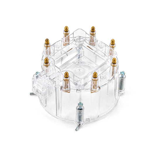 Tapa de distribuidor de repuesto HEI con terminales de latón - Transparente
