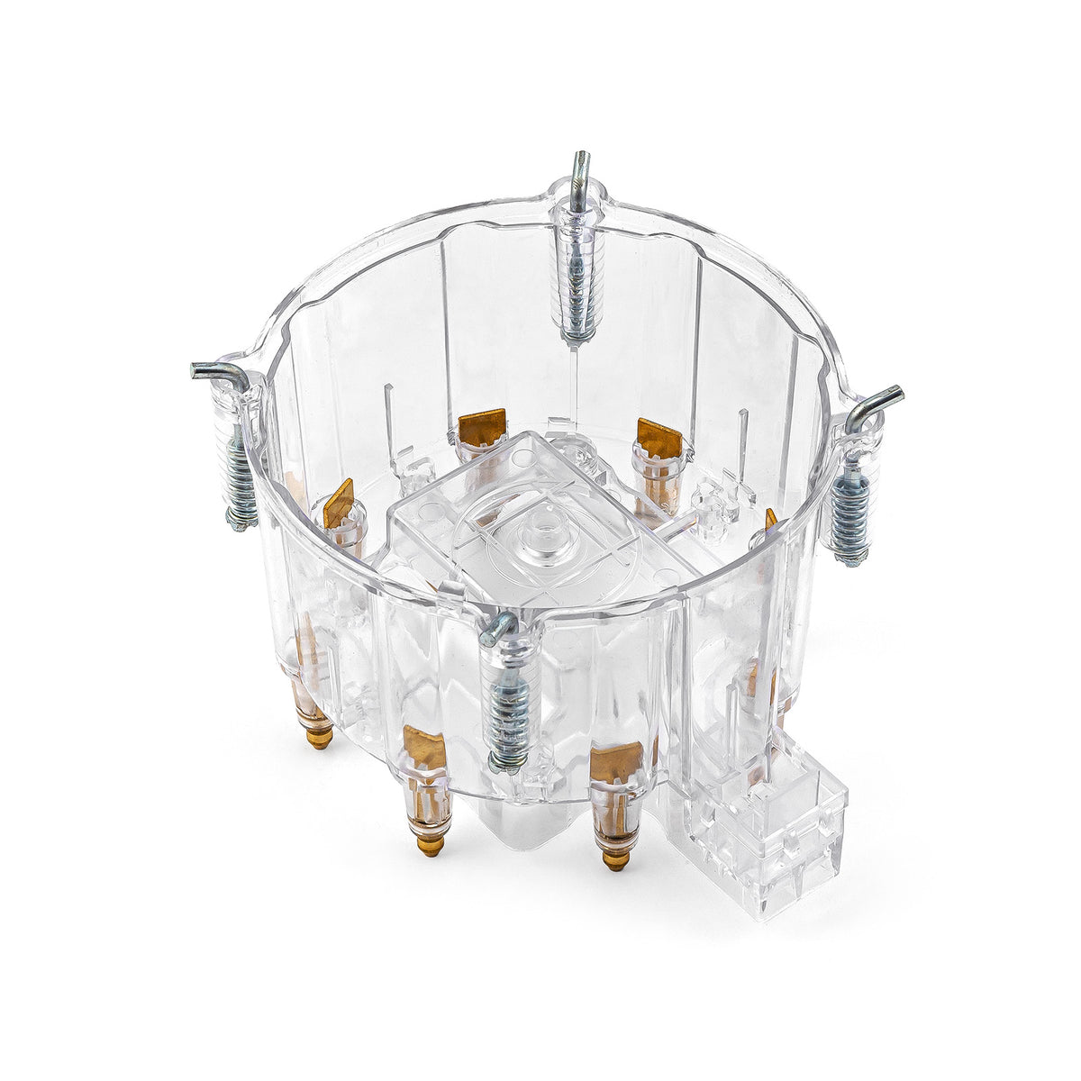 HEI Replacement Distributor Cap Brass Terminals - Clear