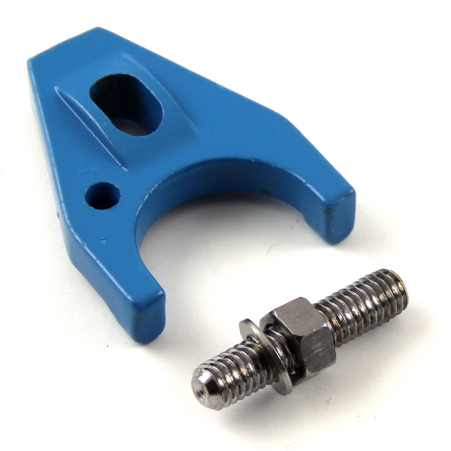 Abrazadera de sujeción de distribuidor de aluminio azul para Chevy SBC 350 BBC 454