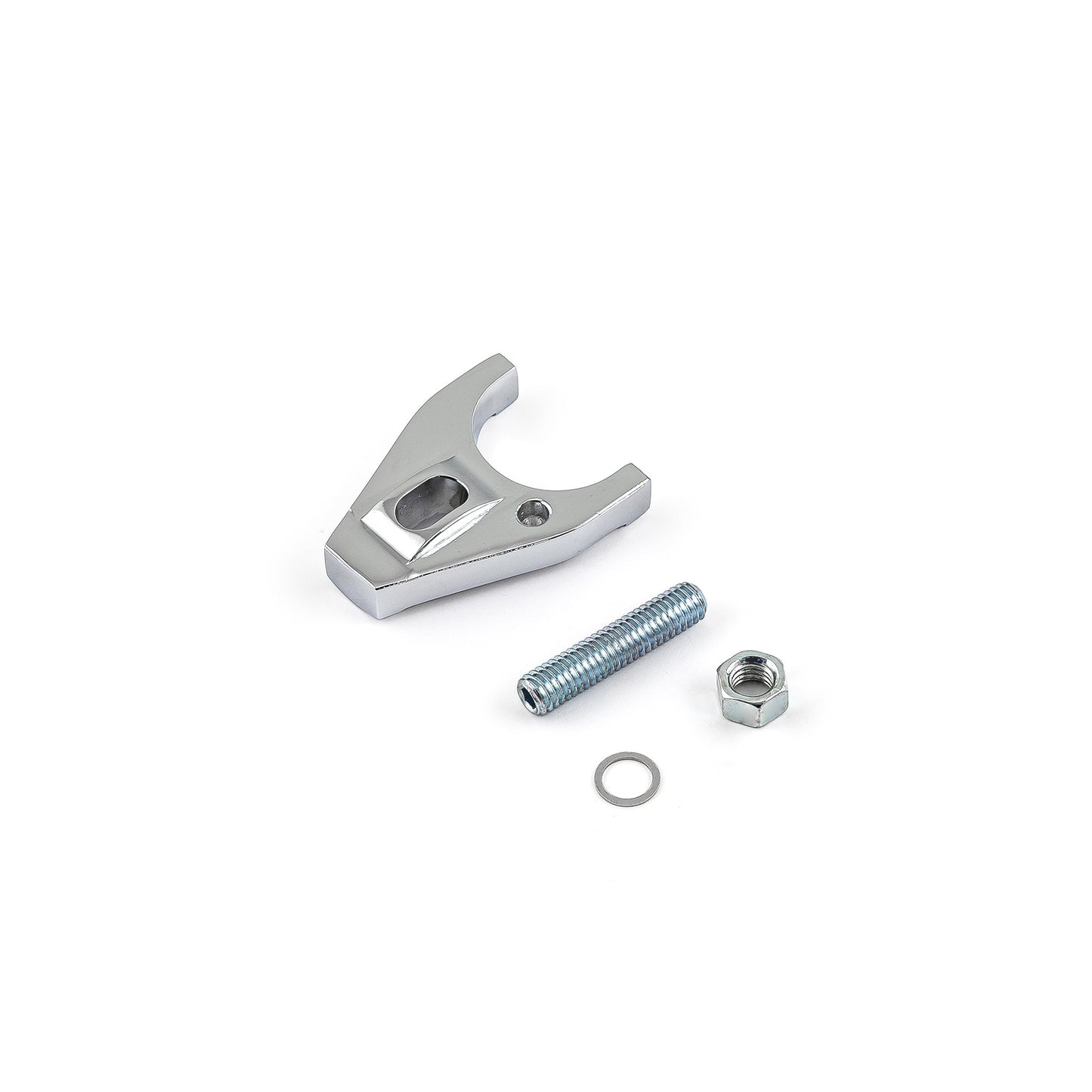 Abrazadera de sujeción para distribuidor de aluminio plateado Chevy SBC 350 BBC 454