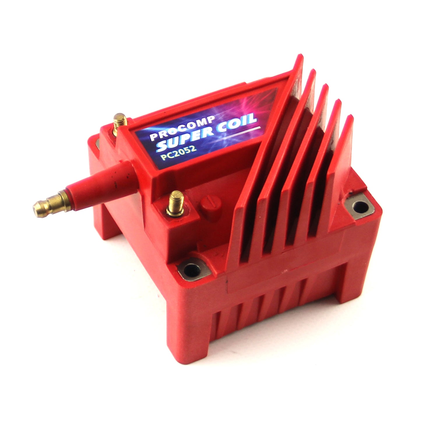 Bobina de encendido universal PC92 de 12 V, de alto rendimiento, macho, con núcleo E (rojo)