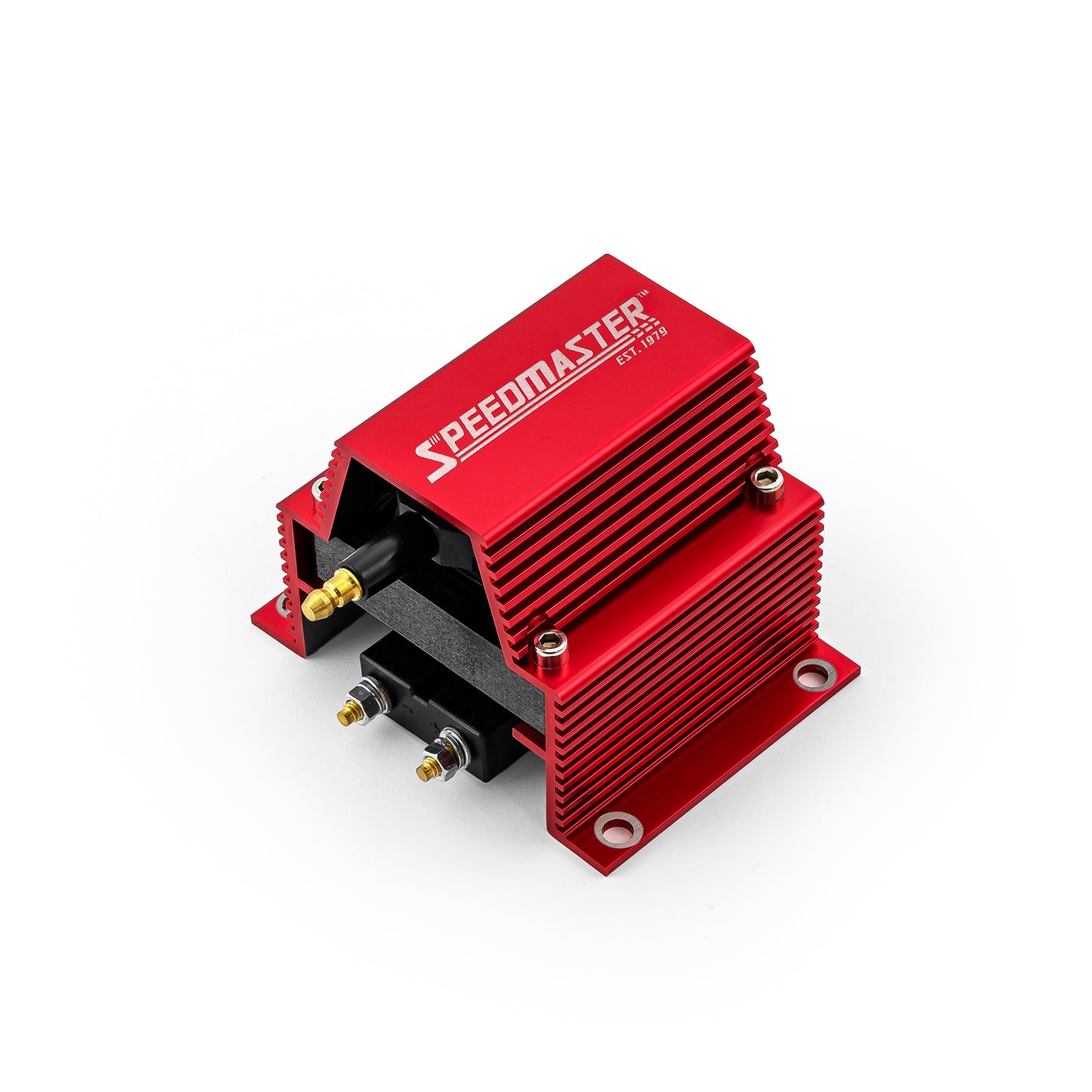 Bobina de encendido universal de 12 V, de alto rendimiento, macho, con núcleo E externo - Roja