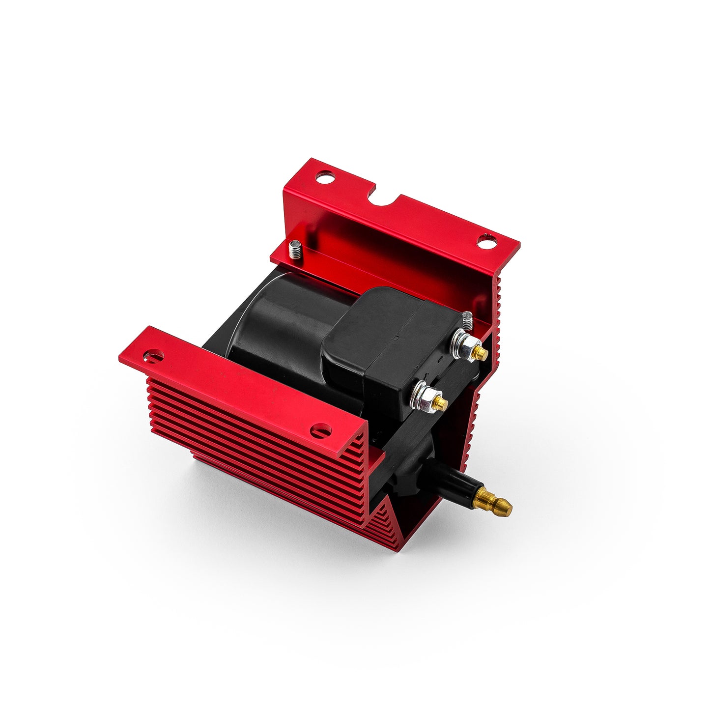 Bobina de encendido universal de 12 V, de alto rendimiento, macho, con núcleo E externo - Roja