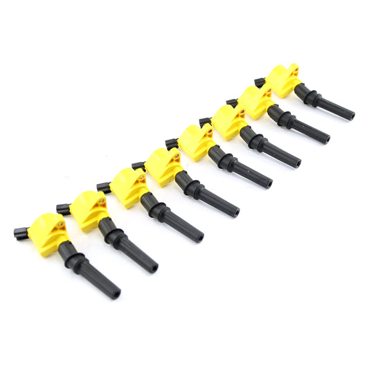 Bobina de encendido de bobina sobre bujía para Ford 4.6 5.4L - Amarilla (juego)