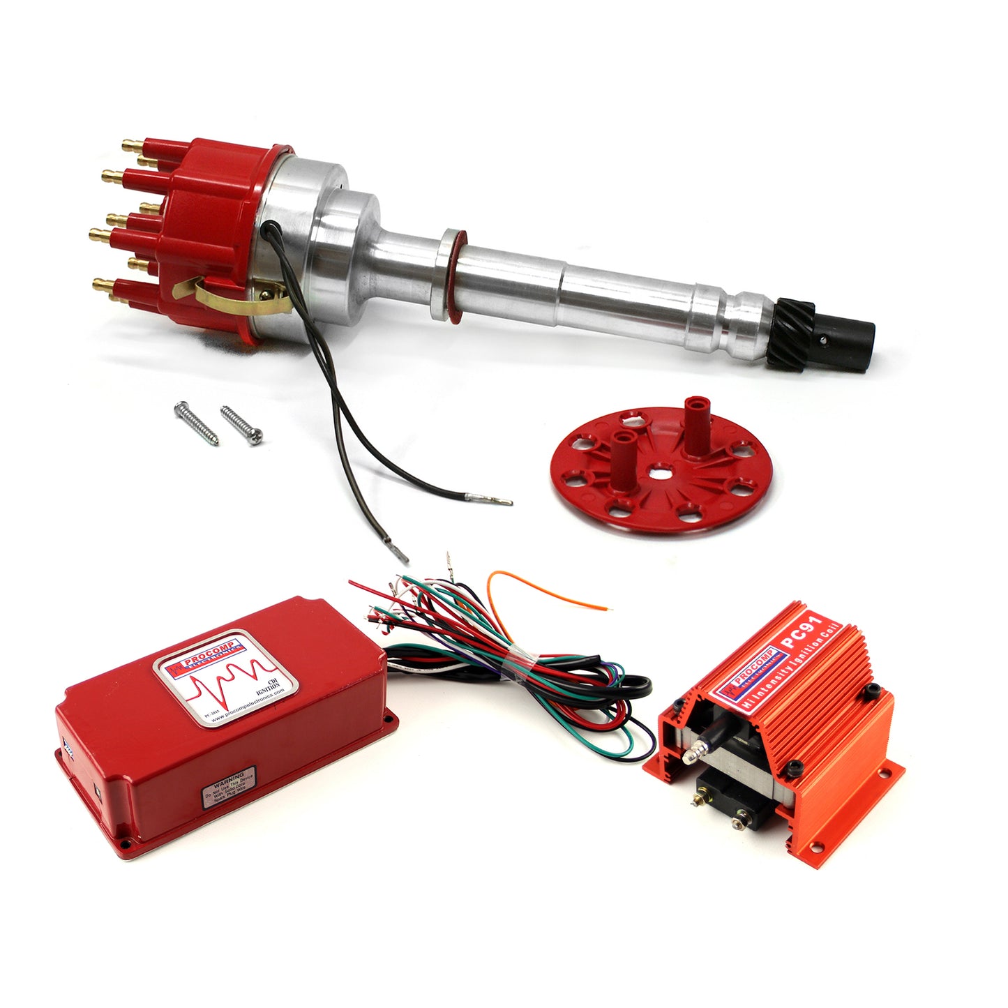 Distribuidor de palanquilla profesional Chevy SBC 350 BBC 454, kit de encendido y bobina CDI 6AL