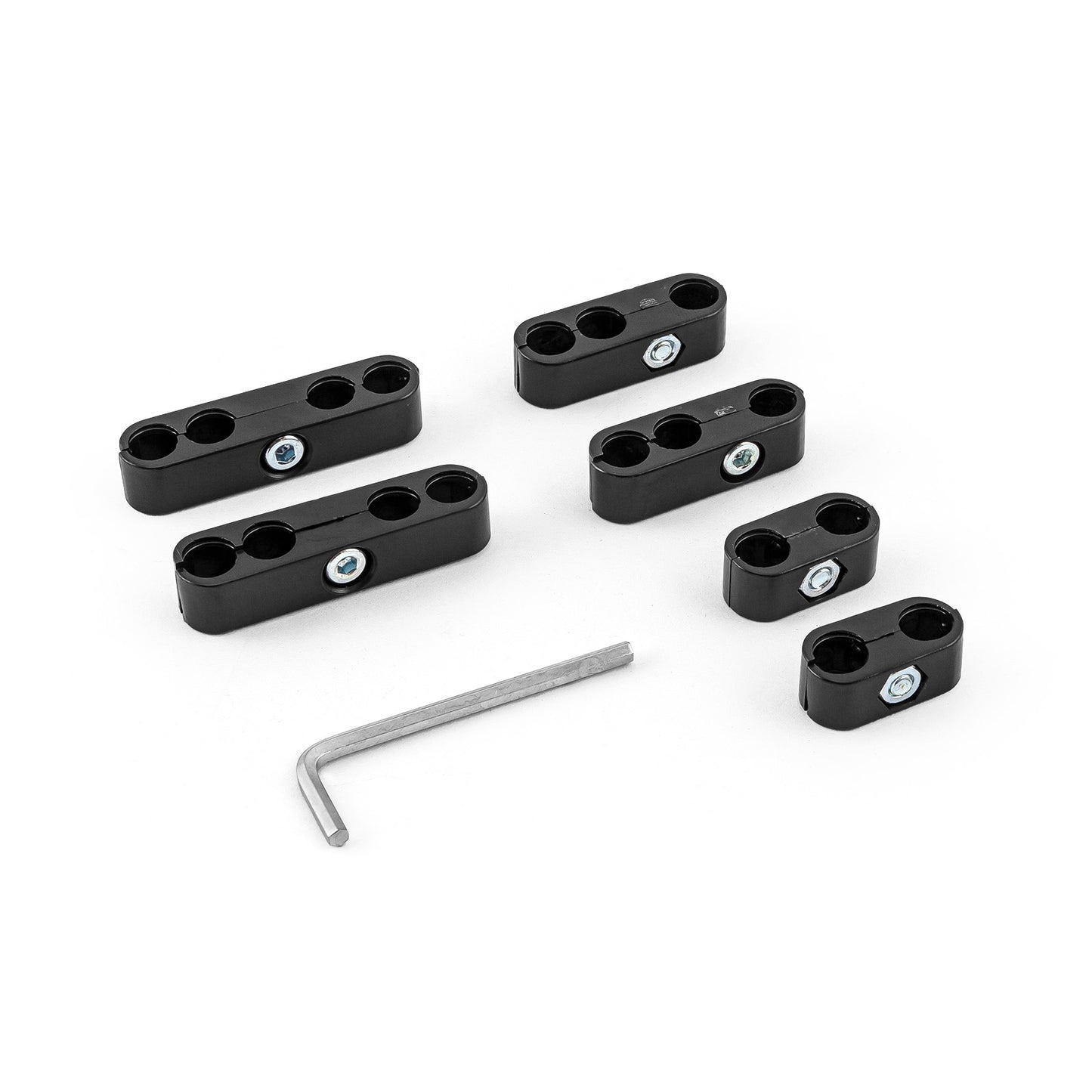 Juego de separadores de cables de bujía universales de plástico negro Pro de 7 a 9,5 mm
