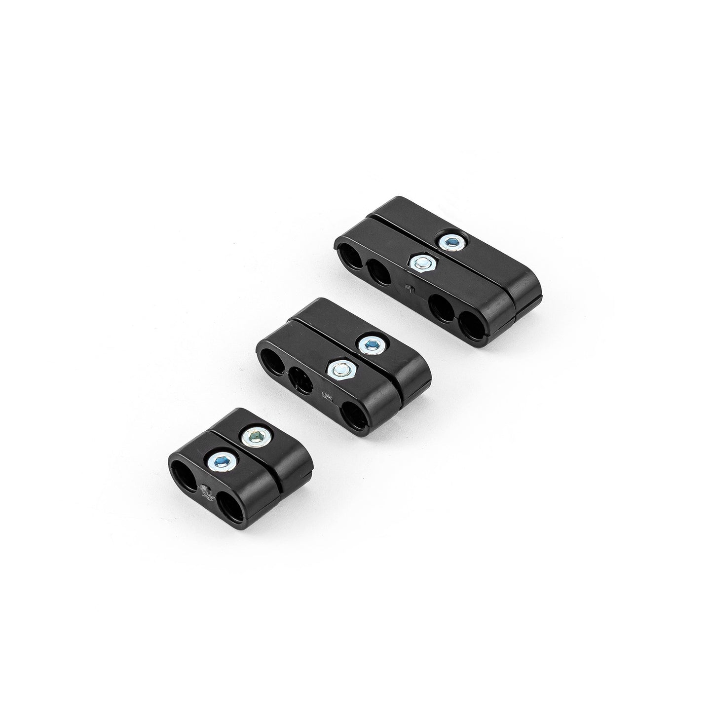 Juego de separadores de cables de bujía universales de plástico negro Pro de 7 a 9,5 mm