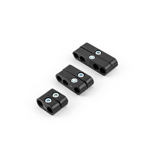 Juego de separadores de cables de bujía universales de plástico negro Pro de 7 a 9,5 mm