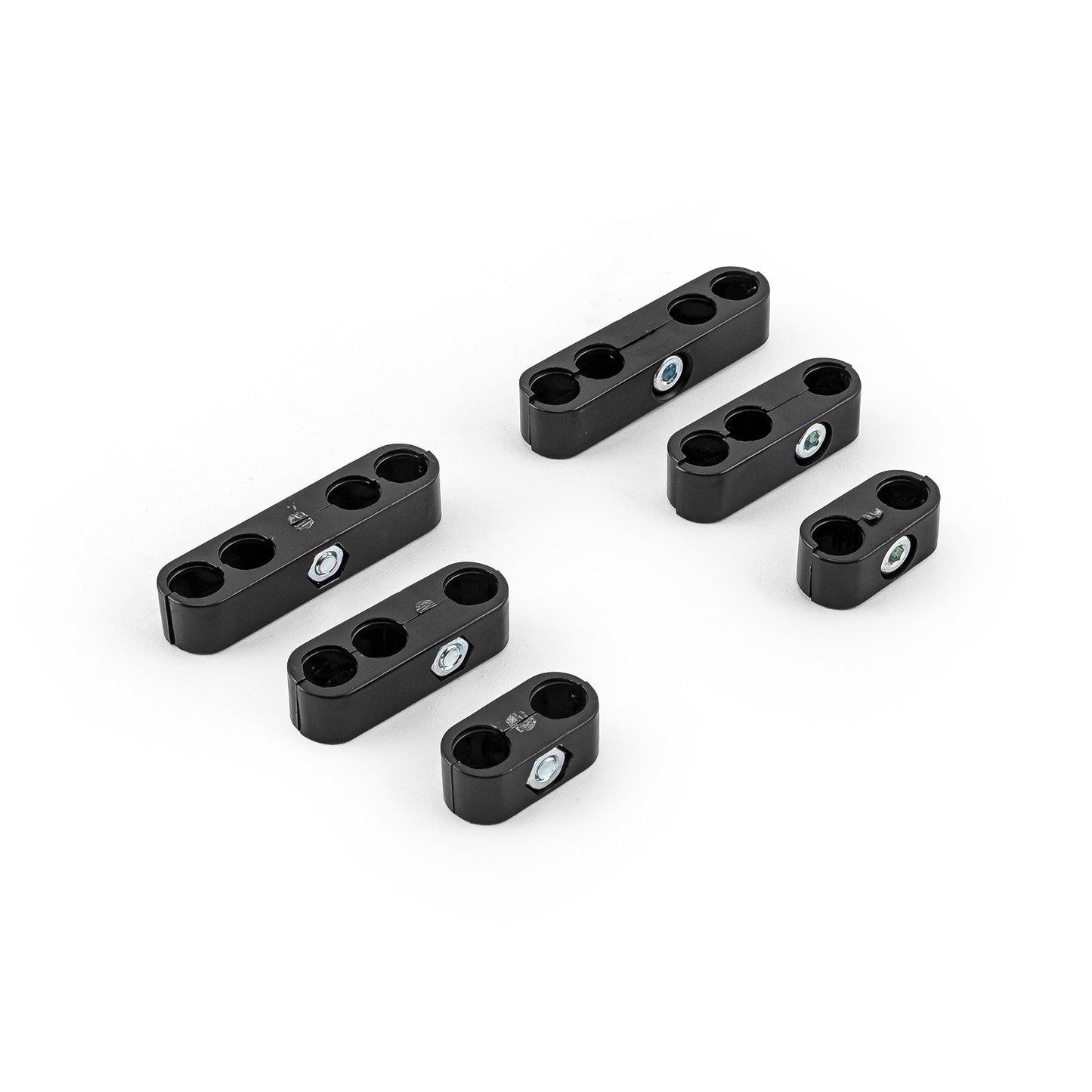 Juego de separadores de cables de bujía universales de plástico negro Pro de 7 a 9,5 mm