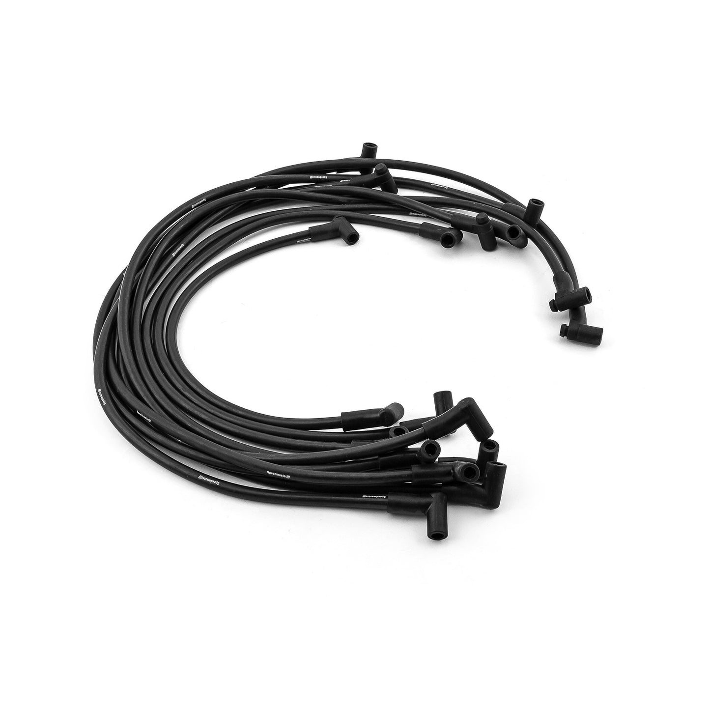 Cables de bujía macho negros universales de 90 grados a 90 grados para Chevy