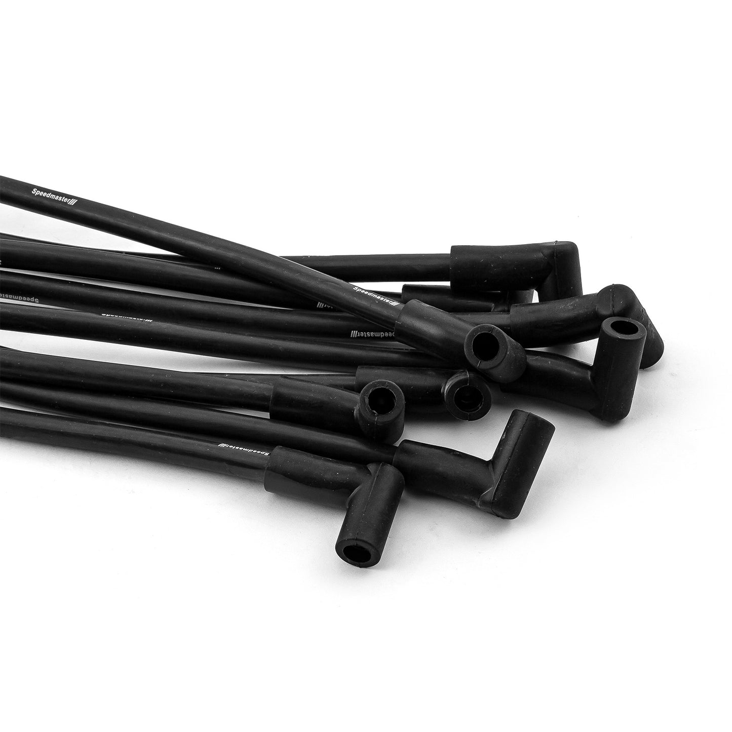 Cables de bujía macho negros universales de 90 grados a 90 grados para Chevy