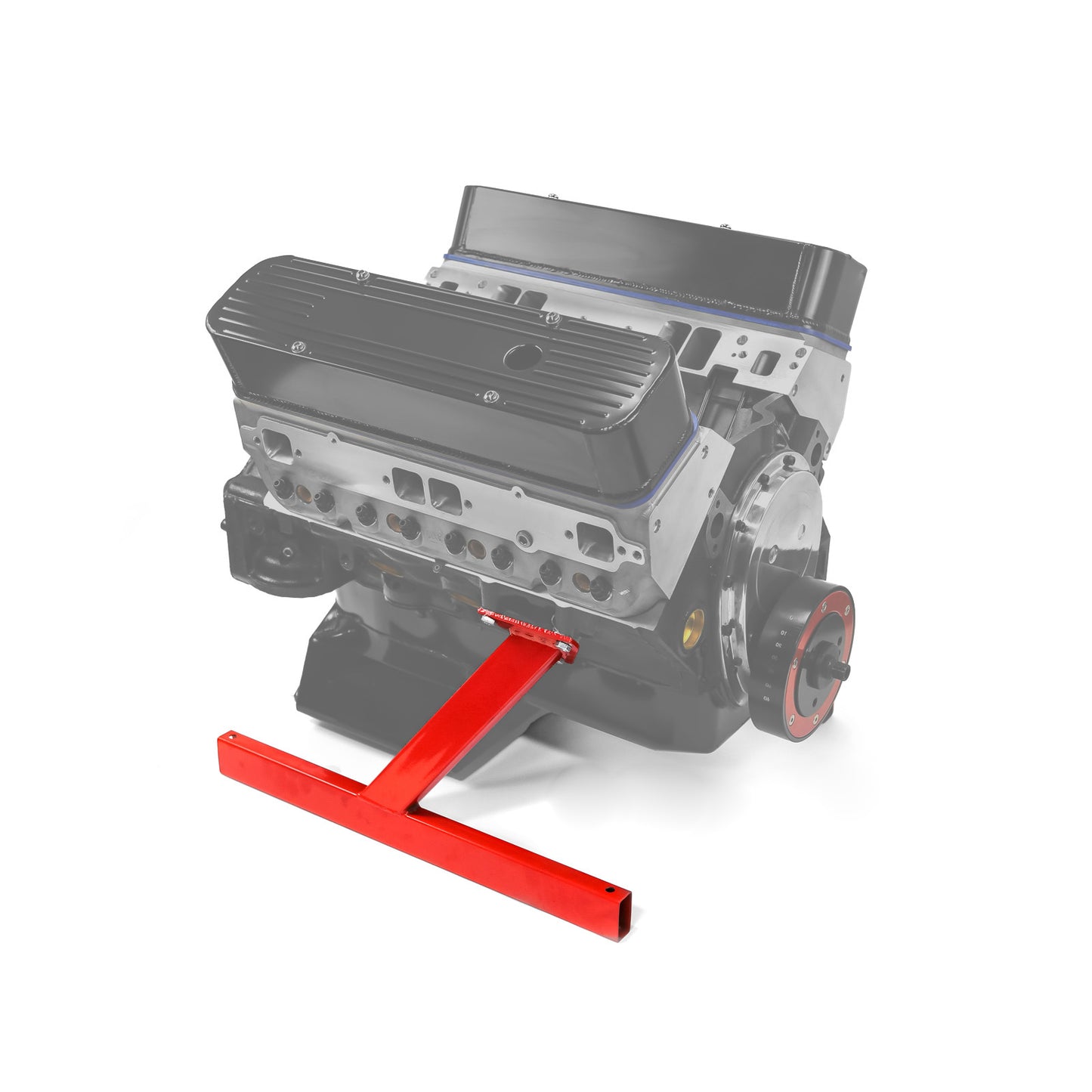 Soporte de almacenamiento de motor de dos patas con recubrimiento en polvo para Chevy SBC 350 BBC 454