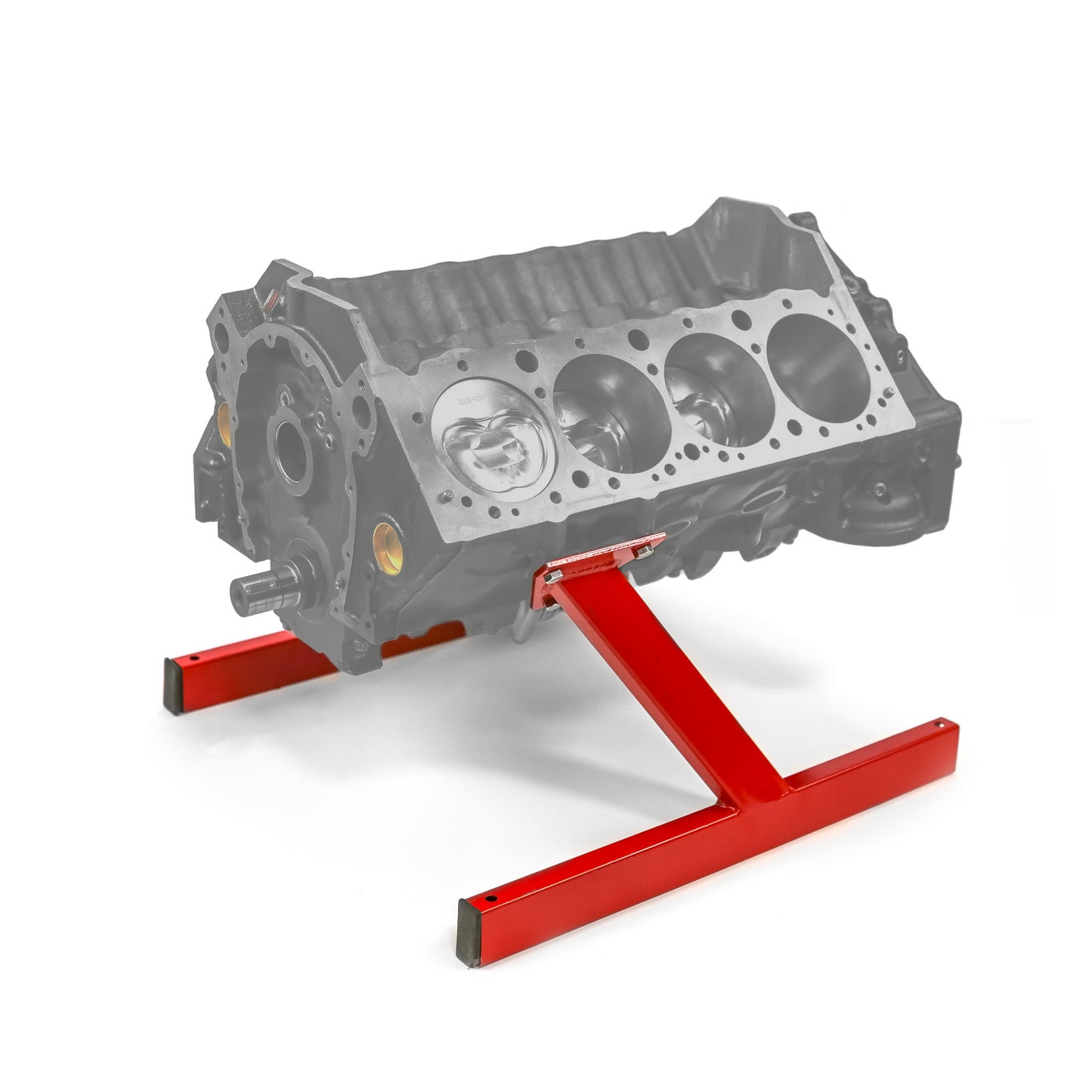 Soporte de almacenamiento de motor de dos patas con recubrimiento en polvo para Chevy SBC 350 BBC 454