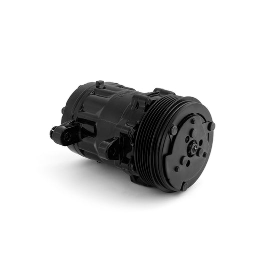 Compresor de aire acondicionado de cuerpo pequeño, negro, estilo Sanden 7176, con correa serpentina