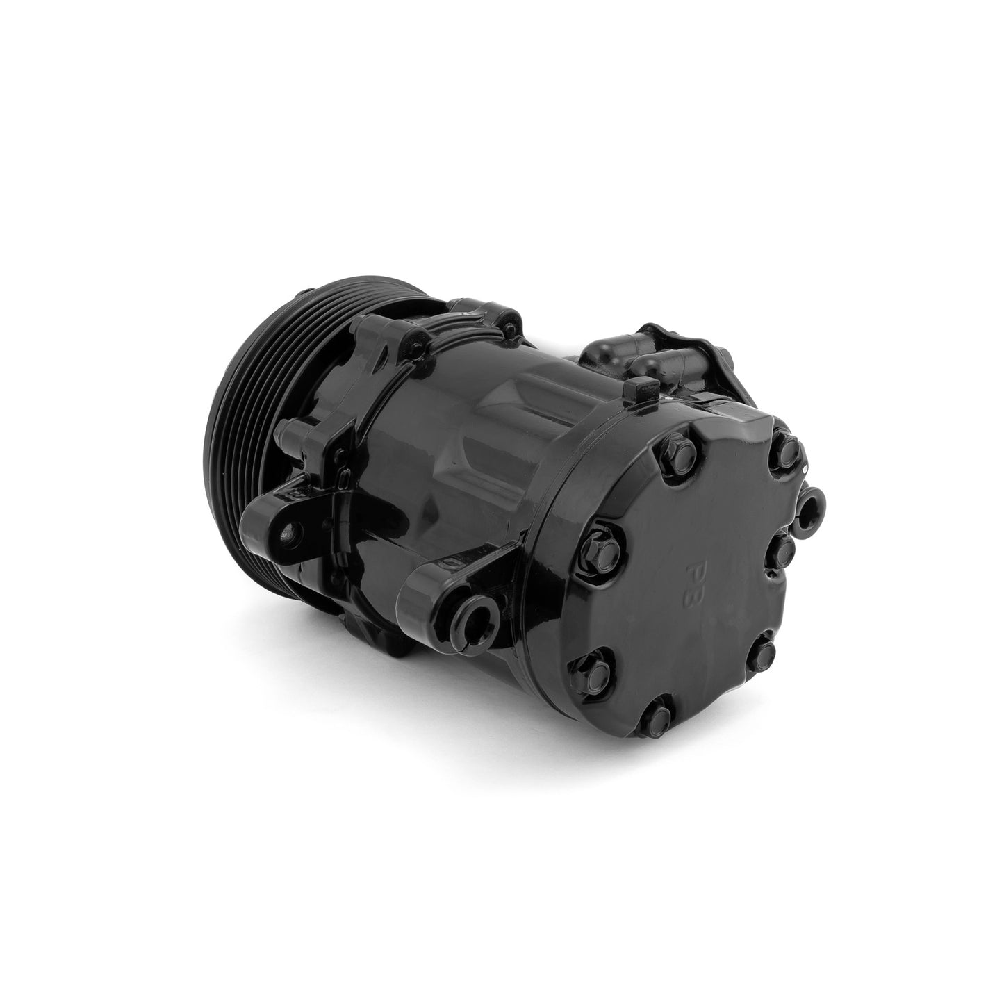 Compresor de aire acondicionado de cuerpo pequeño, negro, estilo Sanden 7176, con correa serpentina