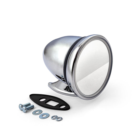 Espejo retrovisor universal estilo bala clásico GT Racing de 4" (solo dos tornillos)