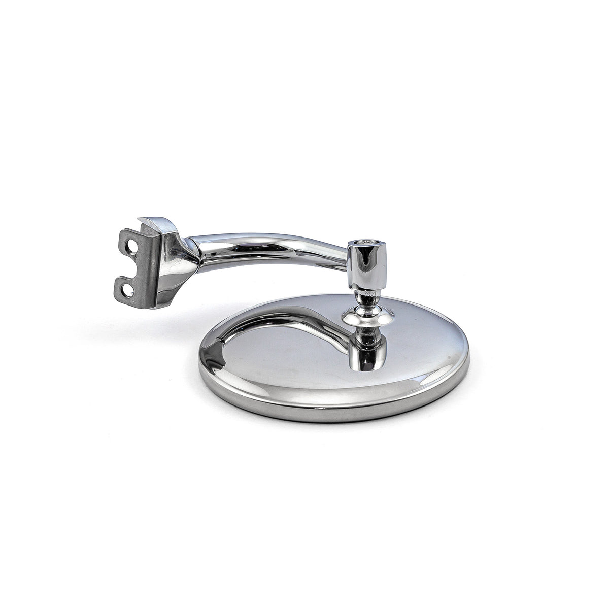 Espejo redondo de acero inoxidable pulido de 4" (estilo mirilla) - Compatible con puertas izquierda y derecha