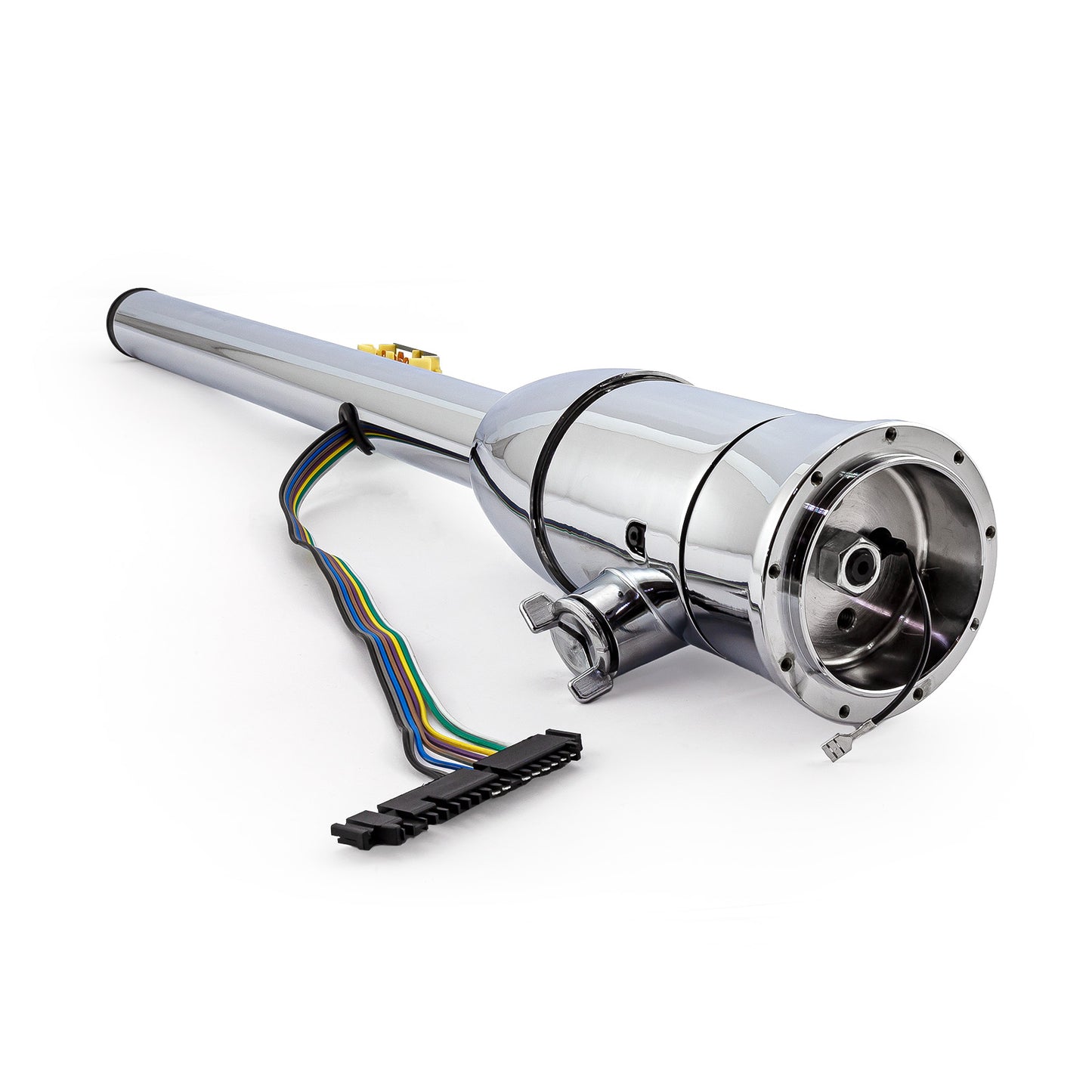 32" Floor Shift Tilt Steering Column With Ignition Keys & Steering Wheel Adapter