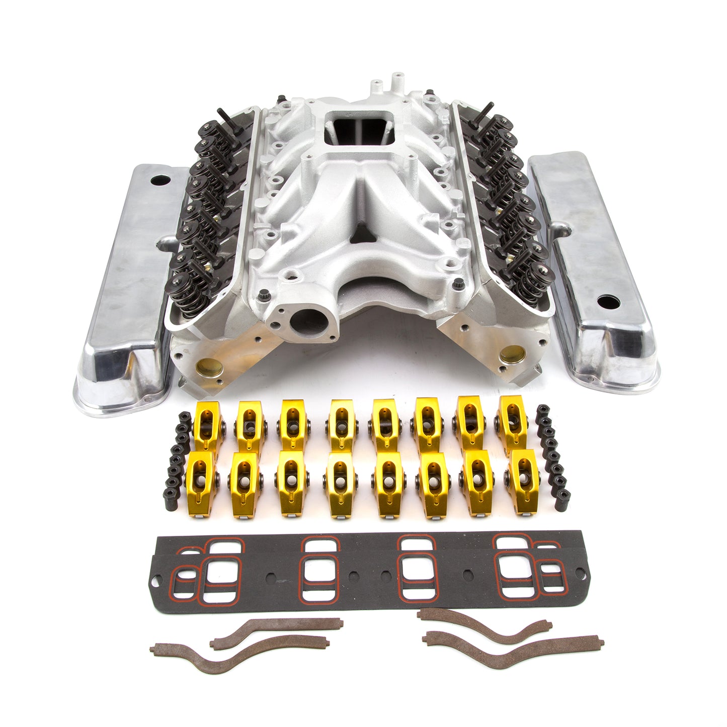 Kit combinado de motor Ford 351W Windsor Solid FT de 190 cc con culata y extremo superior