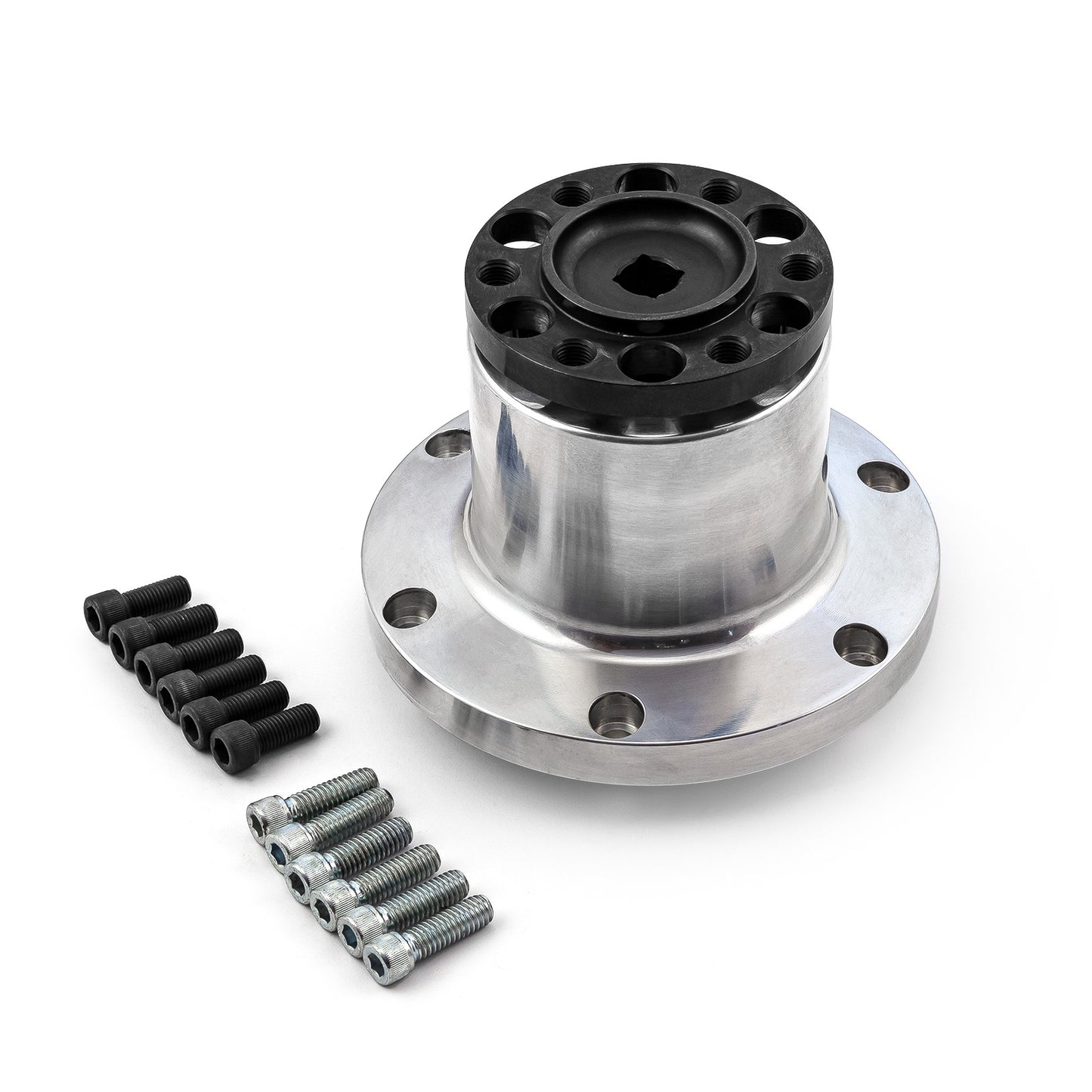 Boca de sobrealimentador de aluminio macizo con acoplador de 100 mm de largo