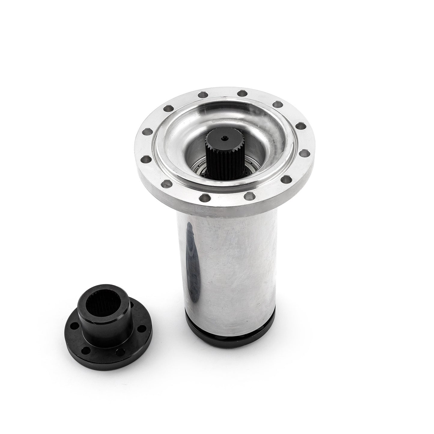 Boquilla de sobrealimentador de aluminio macizo con acoplador de 8,40" de largo