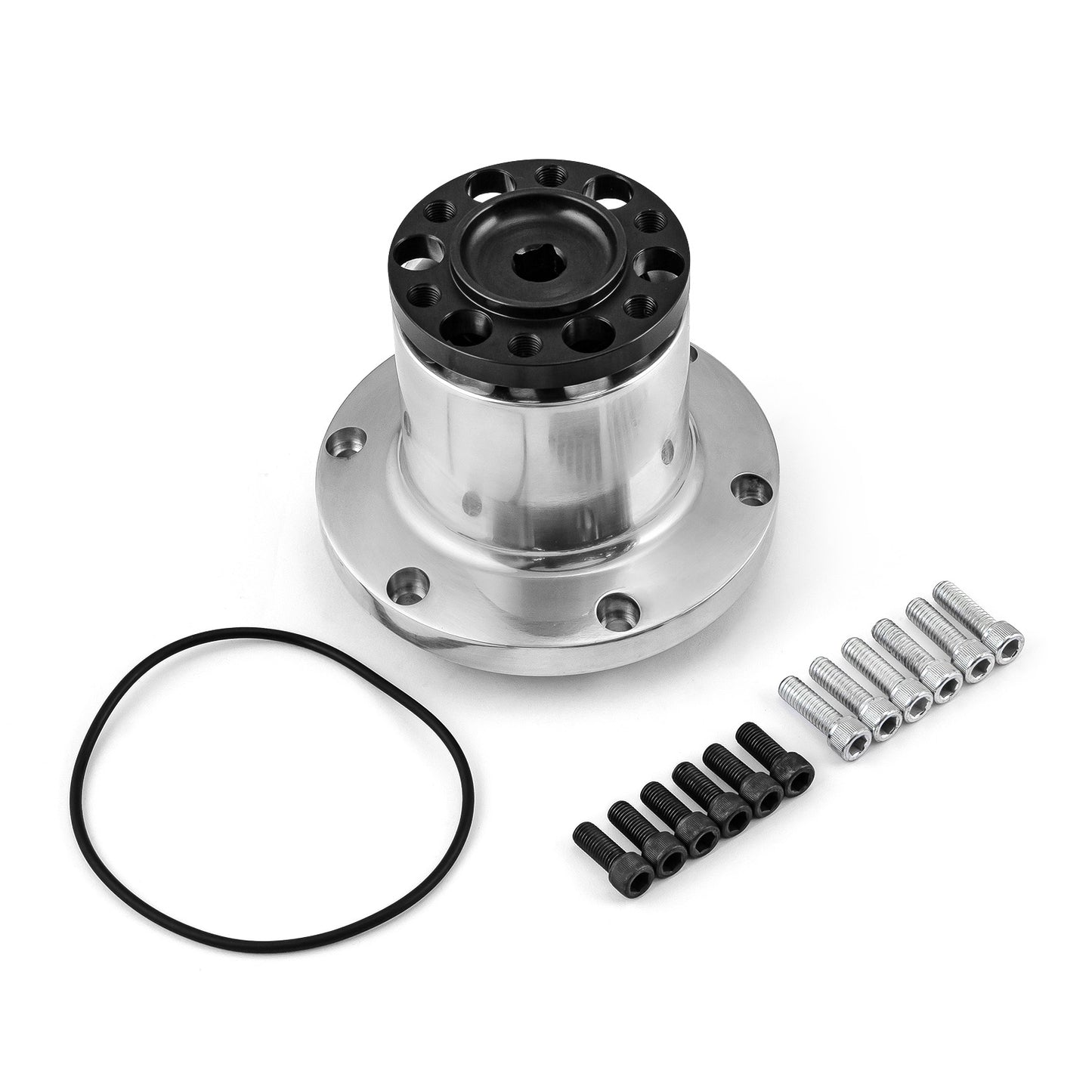 Boquilla de sobrealimentador de aluminio macizo con acoplador de 4,0" de largo