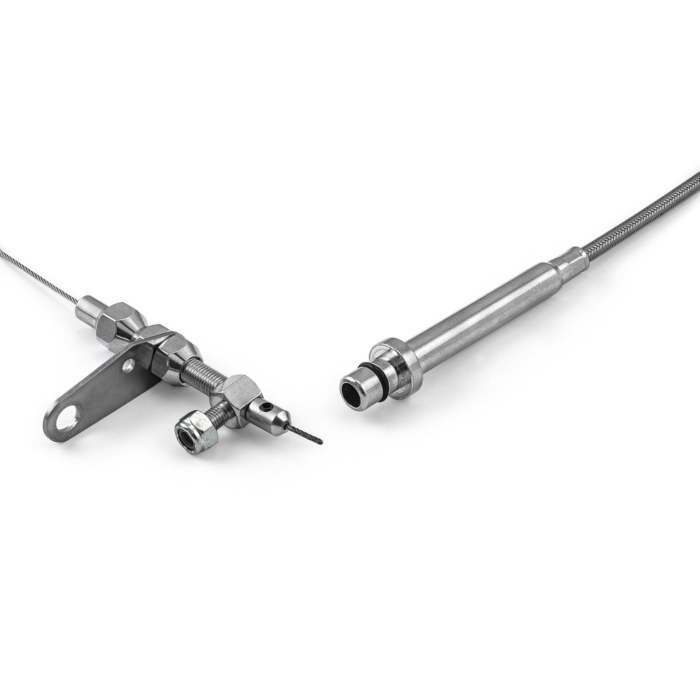 GM Turbo TH350 56" Stainless Steel Braided Kickdown Cable Kit