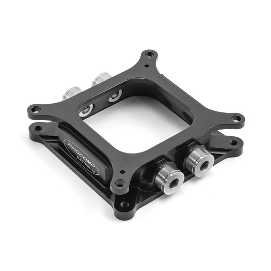 Aluminum 4150 to 4500 CNC Machined Carburetor Spacer w/ Burst Panel Check Valves