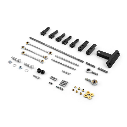 Dual Side Mount Carburetor Linkage Kit for Blower and Tunnel Ram Applications