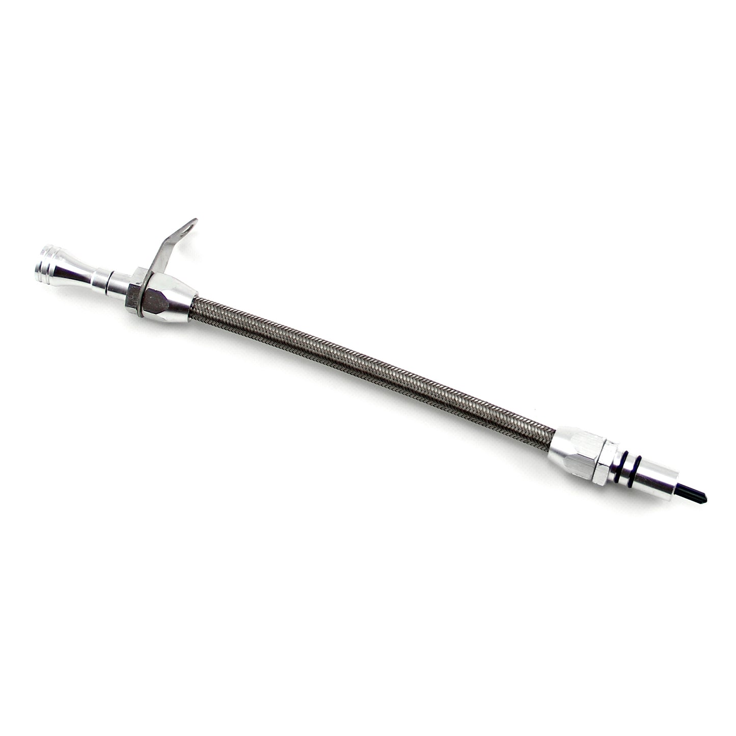 GM Turbo 400 Braided Flexible Bell Housing Mount Transmission Dipstick