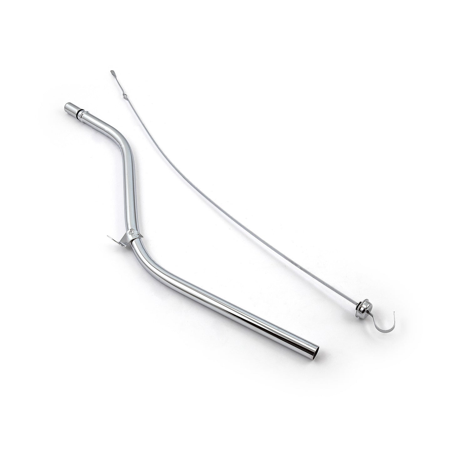 Varilla de medición de transmisión y tubo cromados para Chevy Gm Turbo Th350 de 27"