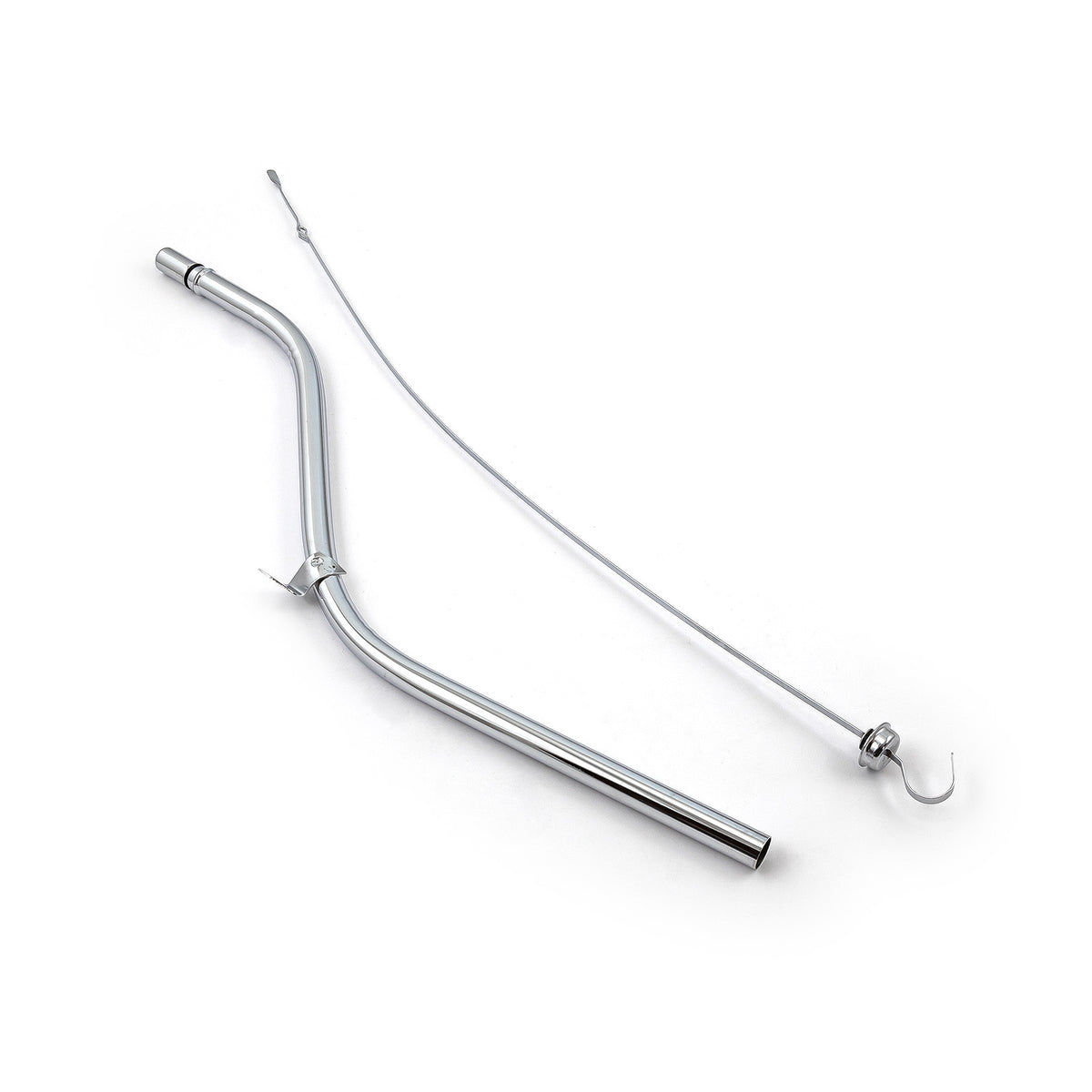 Varilla de medición de transmisión y tubo cromados para Chevy Gm Turbo Th350 de 27"