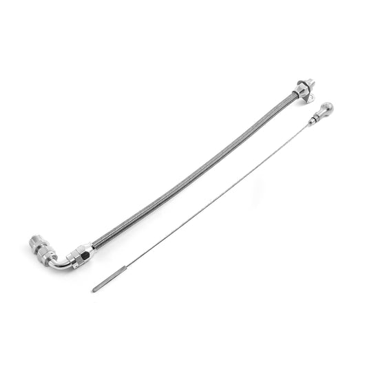 Varilla de nivel de transmisión con cárter flexible trenzado para Ford C4