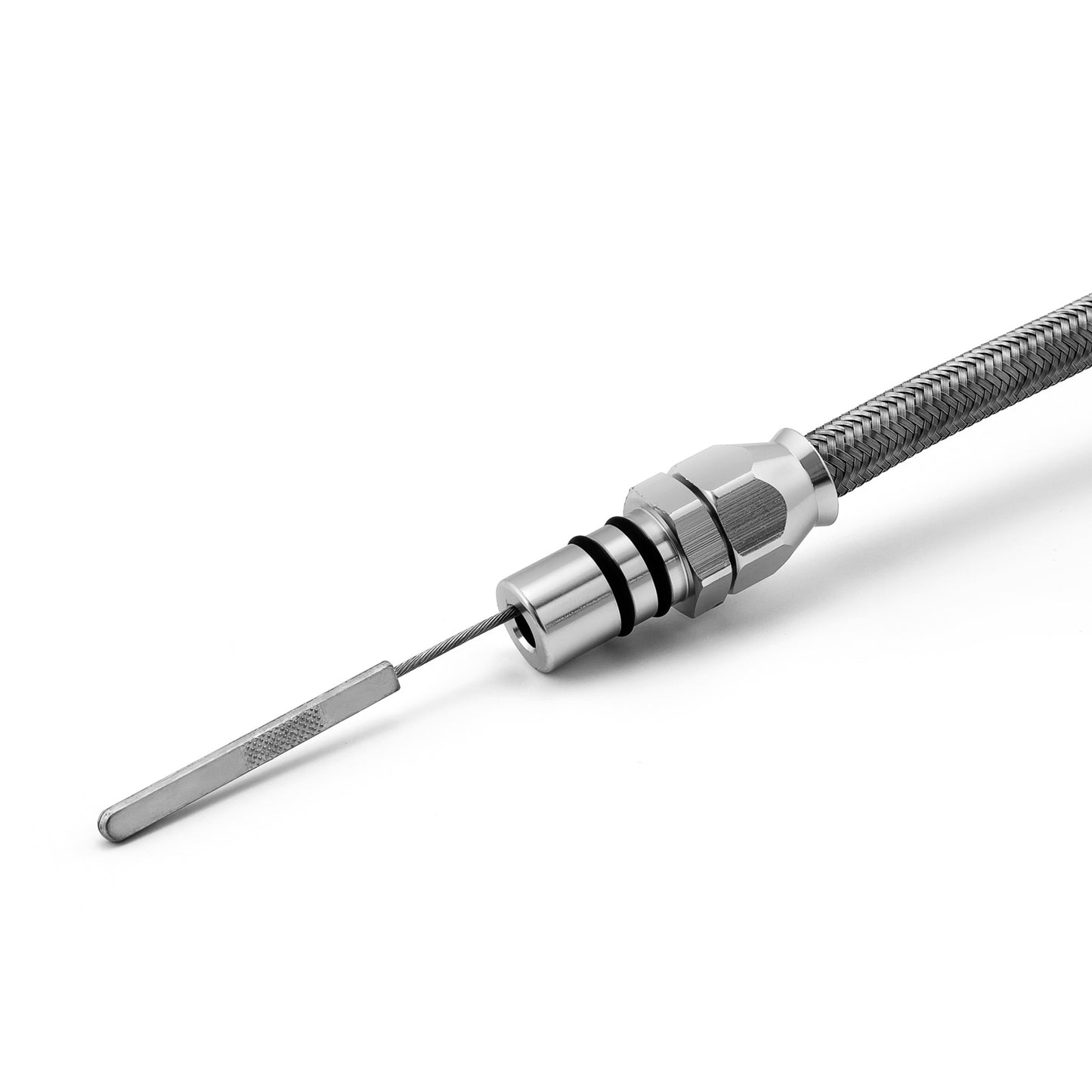 Varilla de nivel de transmisión con soporte de campana flexible trenzada para Ford C6 BB 460