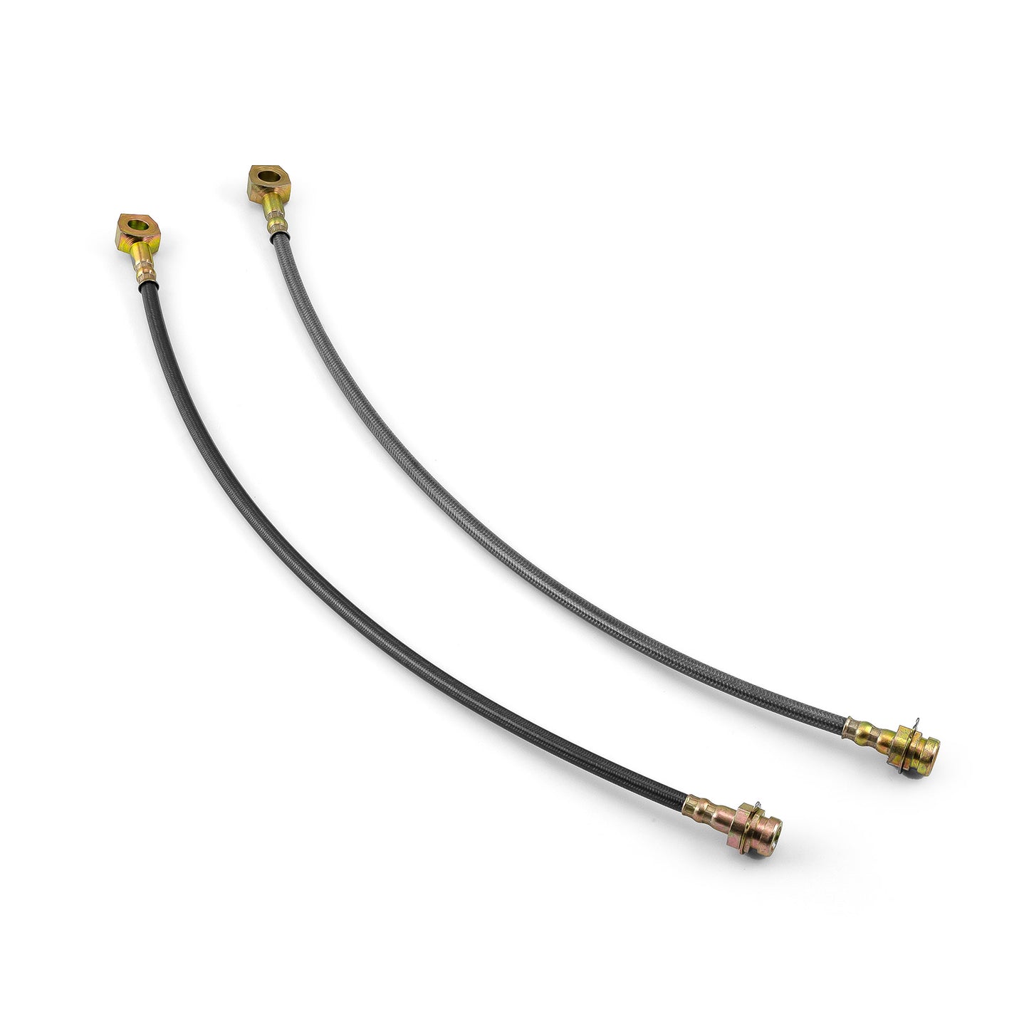 Cables de freno de acero inoxidable de 10 mm y 45,7 cm de largo (par) con herrajes